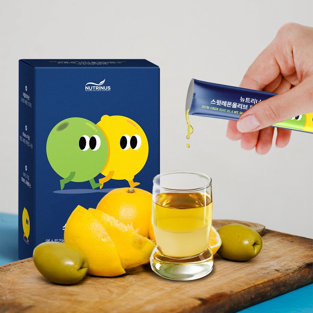 (預購商品)  韓國 Nutrinus 檸檬橄欖油 14入