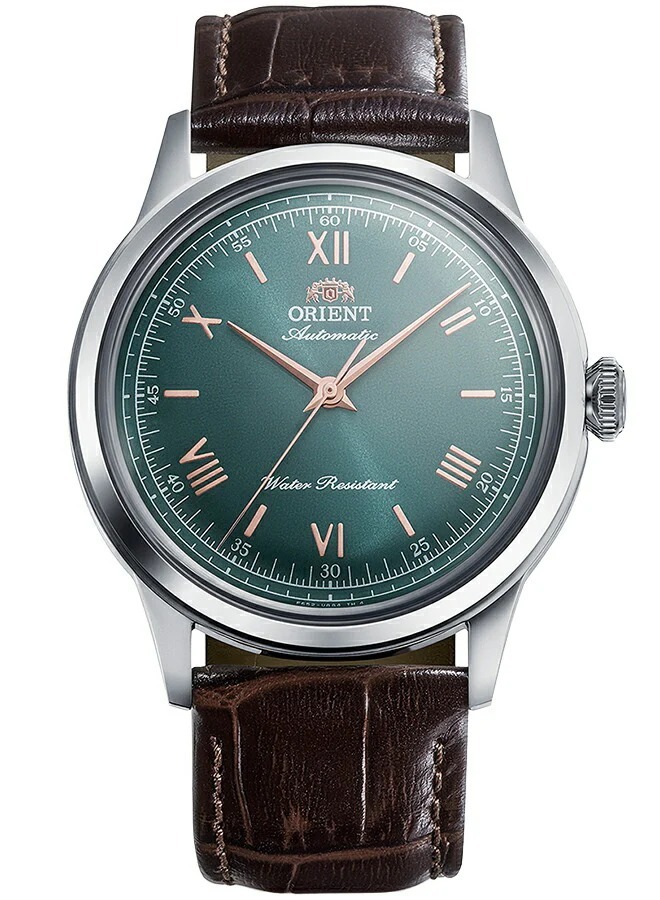 預購 Orient 東方表 Bambino 系列 Mechanical 機械機芯 皮革錶帶 RA-BB0001E（綠色錶盤）、RA-BB0002S（白色錶盤）、RA-BB0003Y（象牙色錶盤）、RA-BB0004Y（紅棕色錶盤）以及限量版 RA-BB0006N（灰色錶盤）腕錶