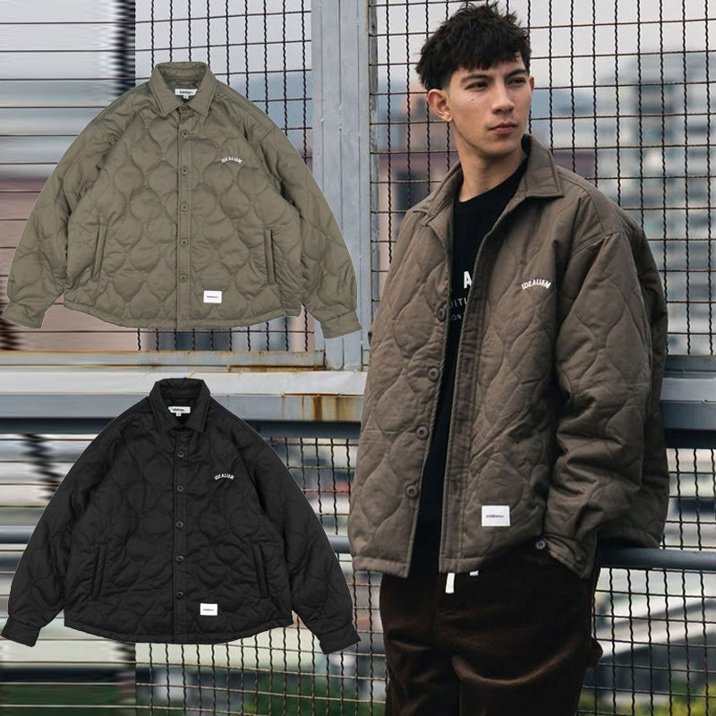 idealism Quilted Shirt Jacket 黑色 綠色 絎縫 機能 襯衫 外套【ID25050】