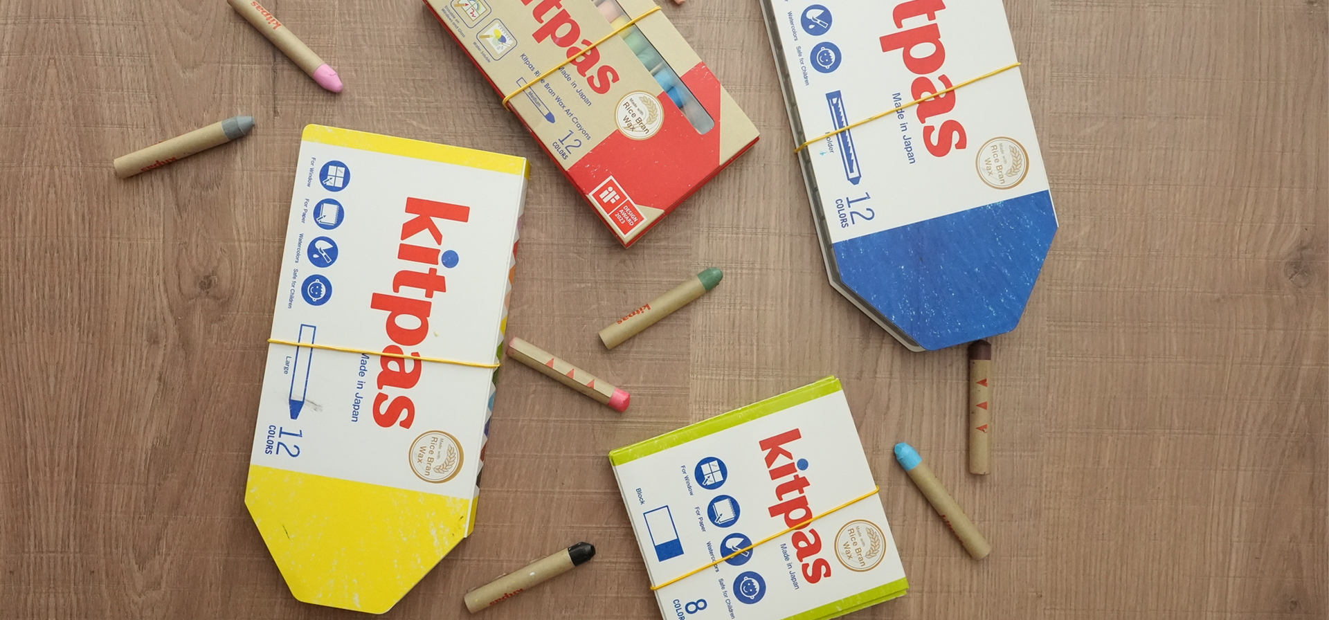 Kitpas 幼兒藝術創作 | 日本製無毒環保米糠蠟筆