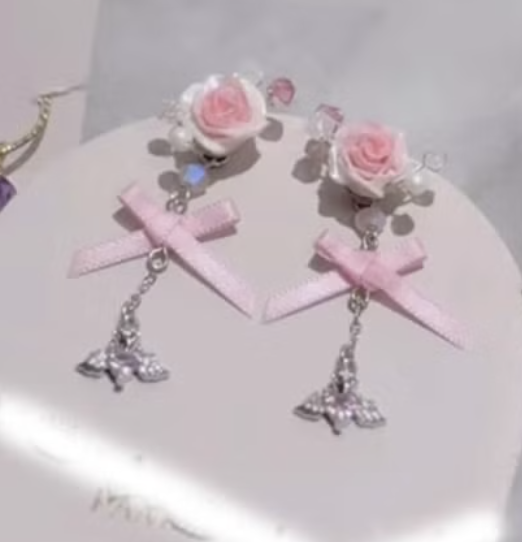 TM Rose 2-way耳環 1