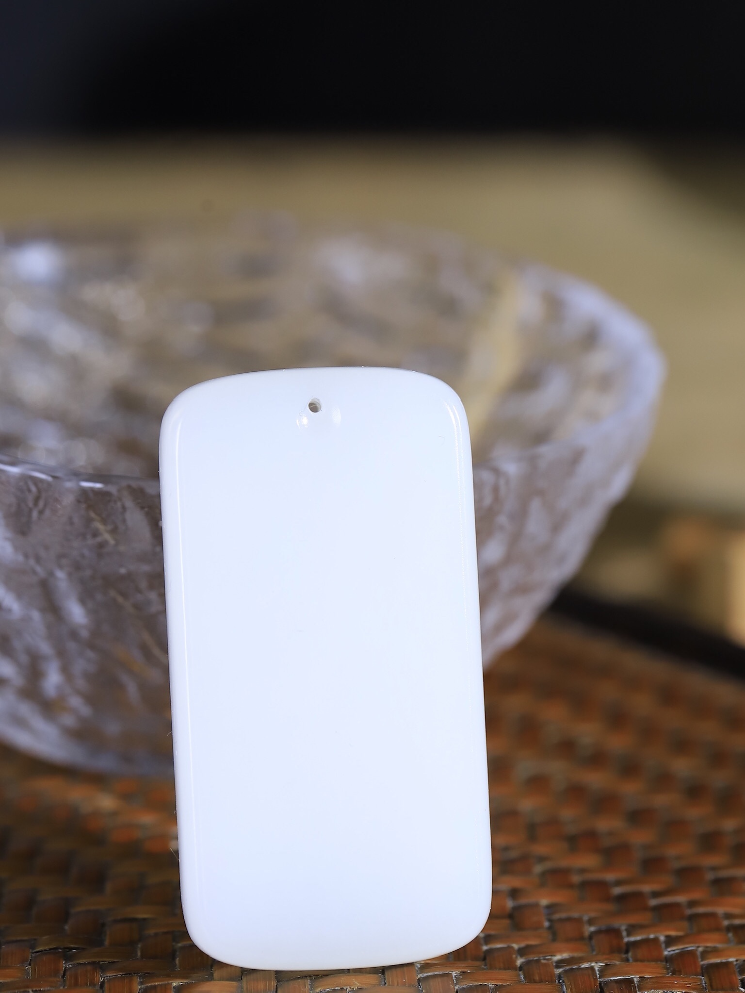 123143 和田玉白玉平安牌