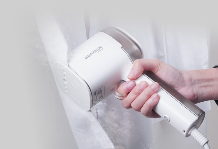 德國寶手提蒸氣掛熨機IRH-211革命性夾熨技術熨摺痕演示