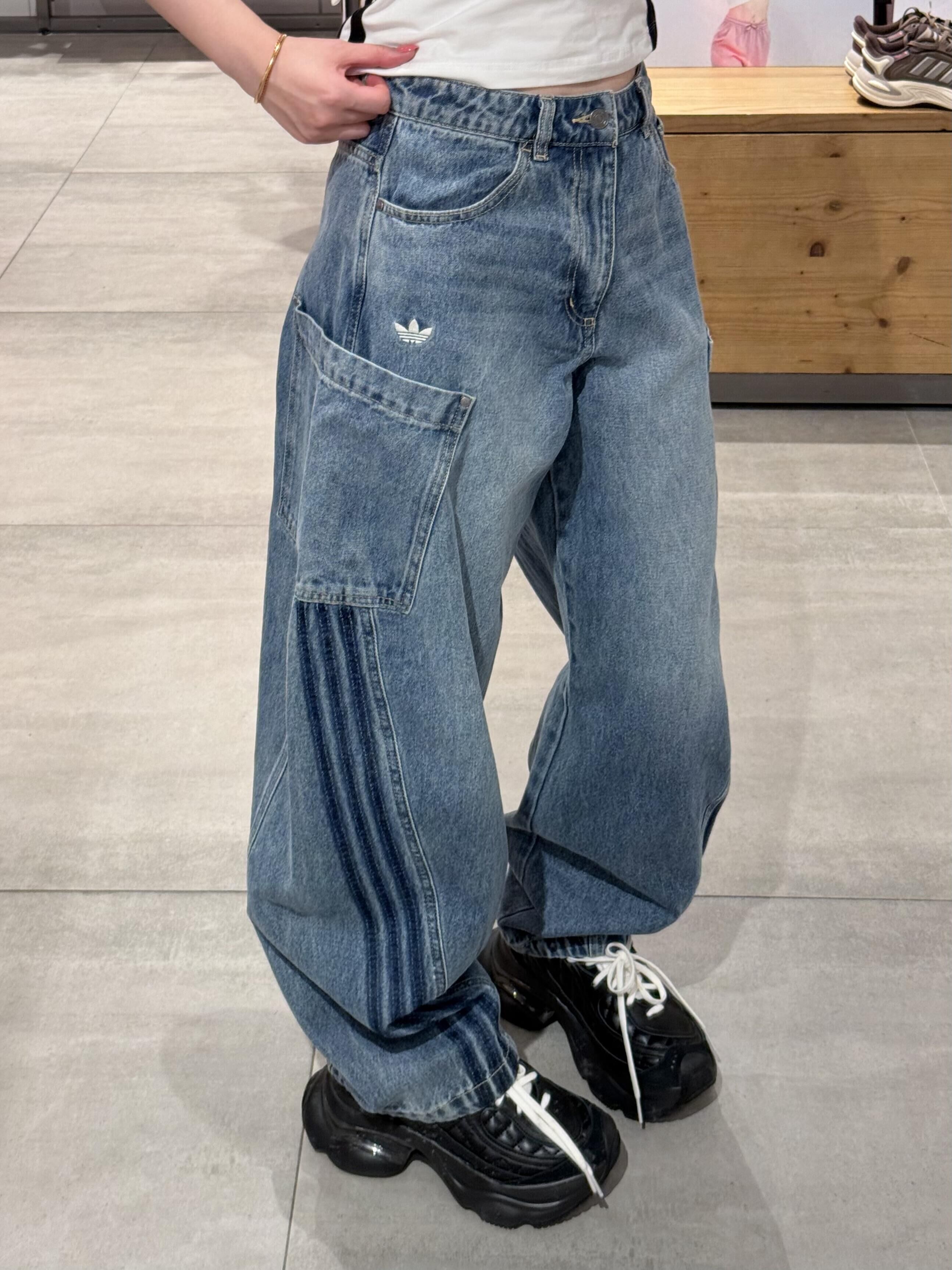 本週限時接單!! Adidas Denim Joggers 寬鬆大口袋牛仔褲 三線 三線褲 牛仔褲 KR2628/預購