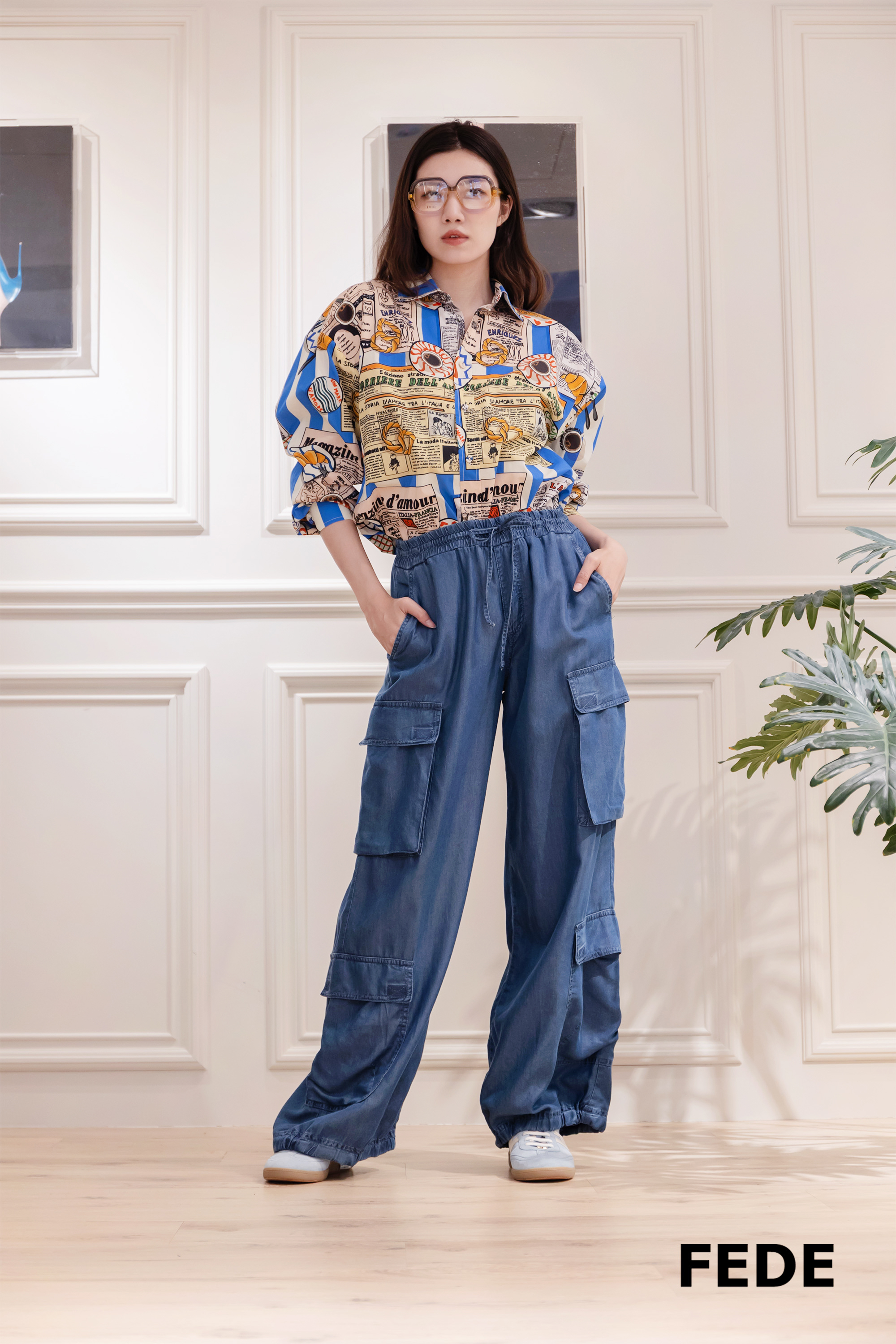 Alessandro enriquez  條紋長袖趣味襯衫