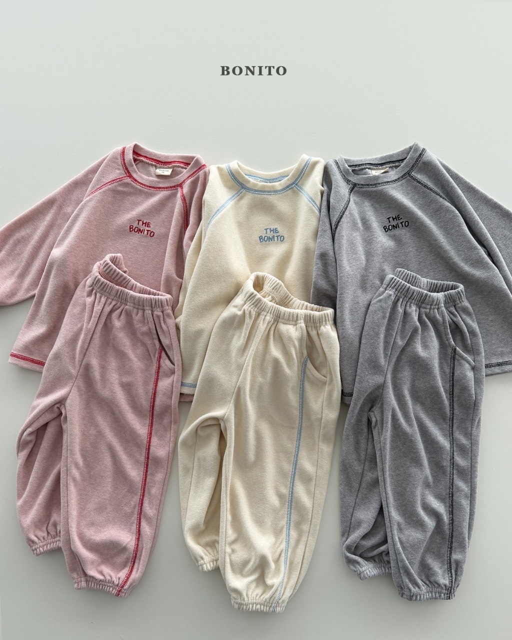 韓國🇰🇷BONITO 小刺繡車線運動套裝(12m-XL/JS-JM)