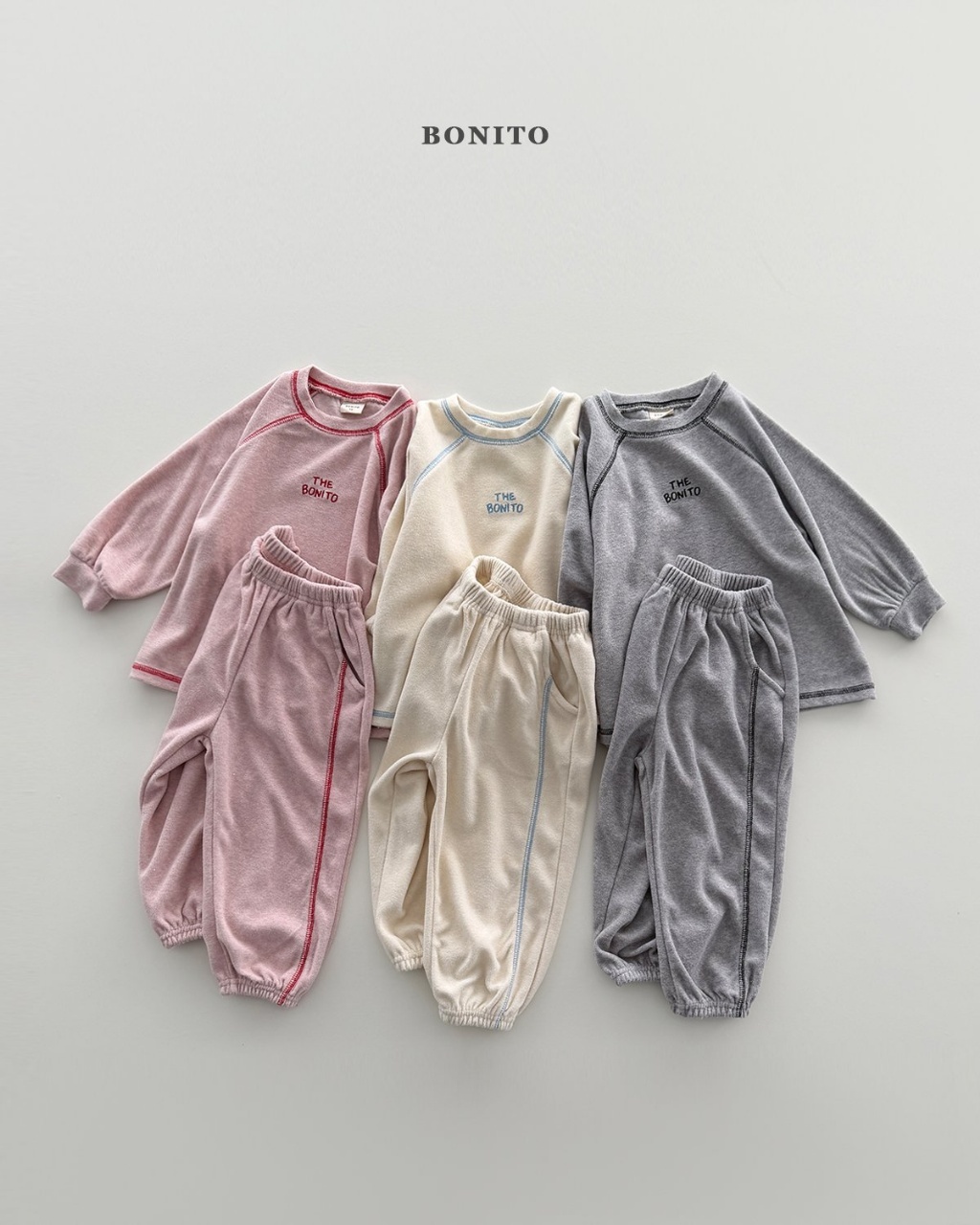 韓國🇰🇷BONITO 小刺繡車線運動套裝(12m-XL/JS-JM)