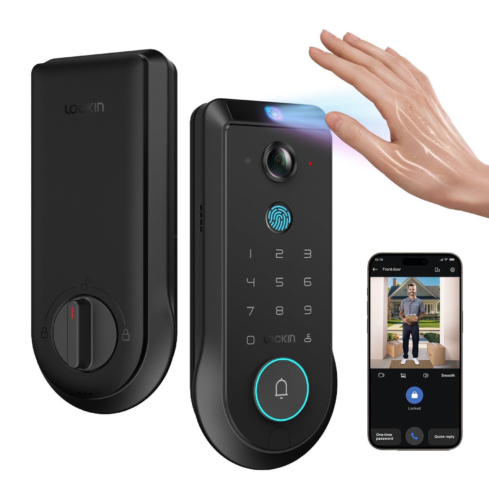 Lockin Veno Pro Video door bell Smart Lock