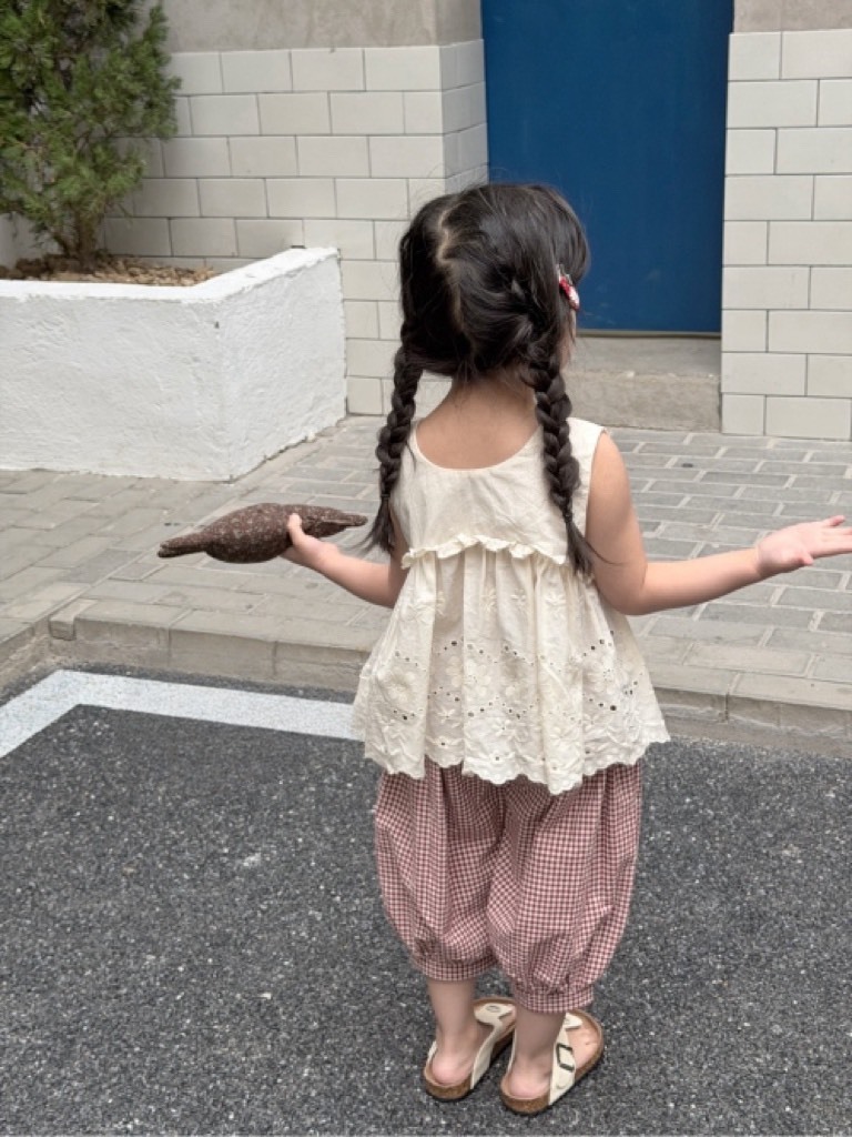 緹花無袖背心套裝