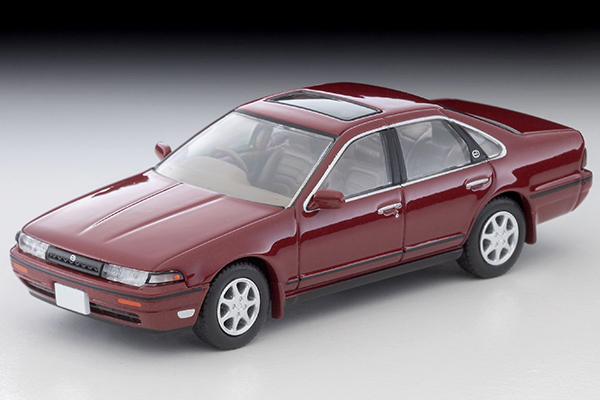 PO-$140 * TOMYTEC * 1:64 LV-N319d 1991 NISSAN CEFIRO TOWN RIDEN (Wine Red)