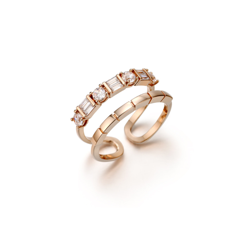 HKAG0213-013 투 포인트 심플 오픈 링 C8RB006 (A13)