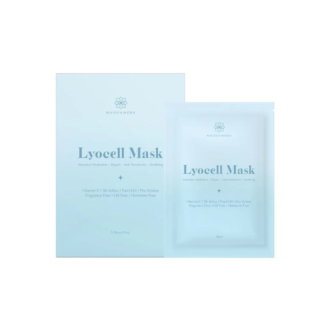 【MAIDEN MORA 2.0 醫學級玻色因專利保濕天絲面膜 (1盒5片)】