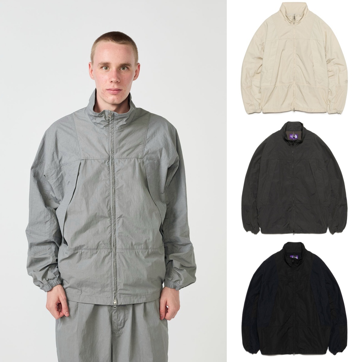 預購┃日本 TNF 紫標 Brushed Weather Mountain Wind Jacket 寬鬆 尼龍 外套