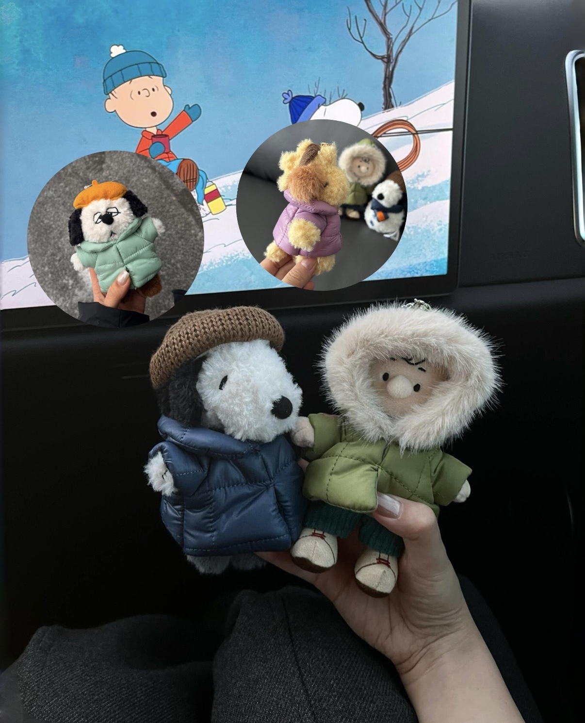 本週限時接單!! SNOOPY 史努比 正版授權 冬日絨裝系列 羽絨外套 吊飾 鑰匙圈 歐拉夫 4款(任買兩件7-11免運)/預購