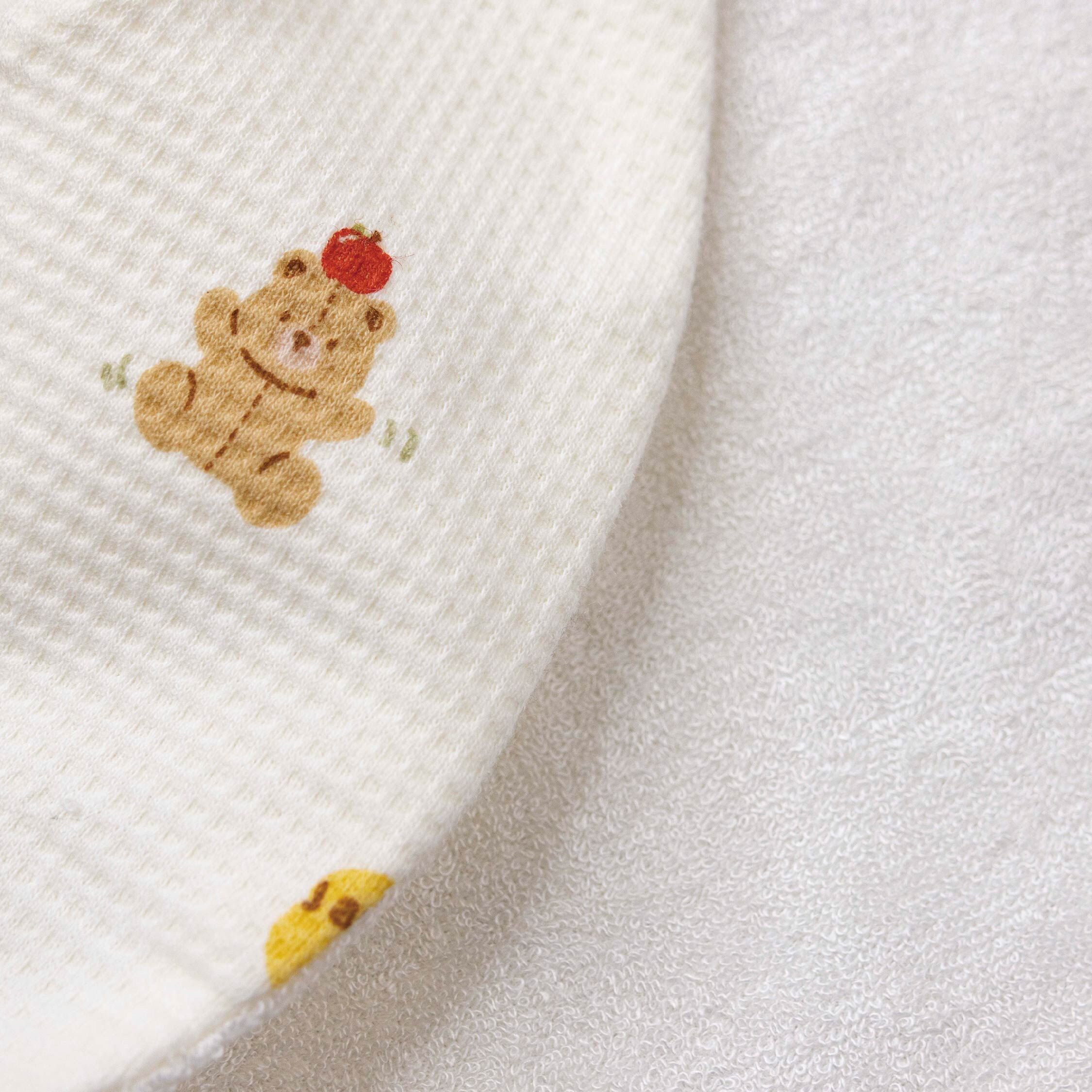 【JB0567】MIT原創蘋安小熊防水圍兜(兩入一組)