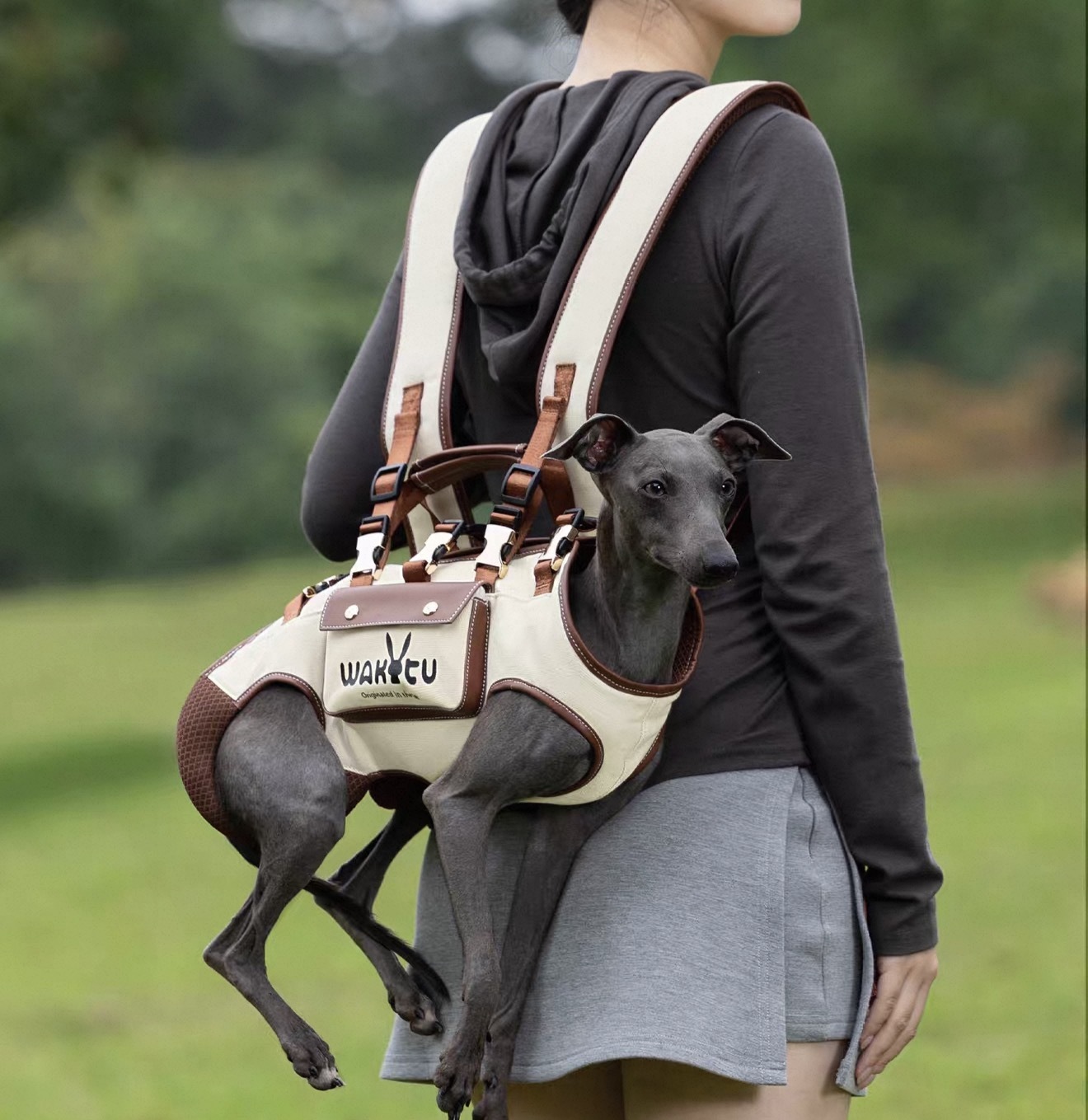 WAKYTU 宠物双肩横背包 便携外出包