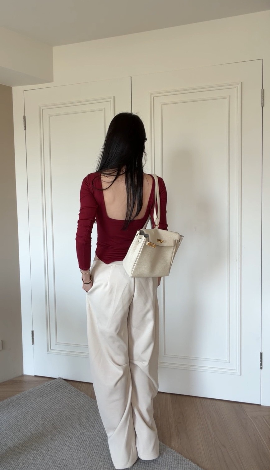 露背連身上衣(含胸墊)