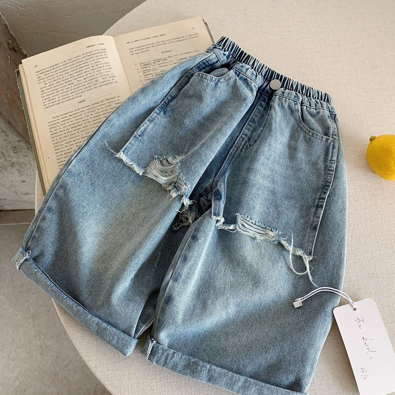 造型刷破牛仔褲ᝰ