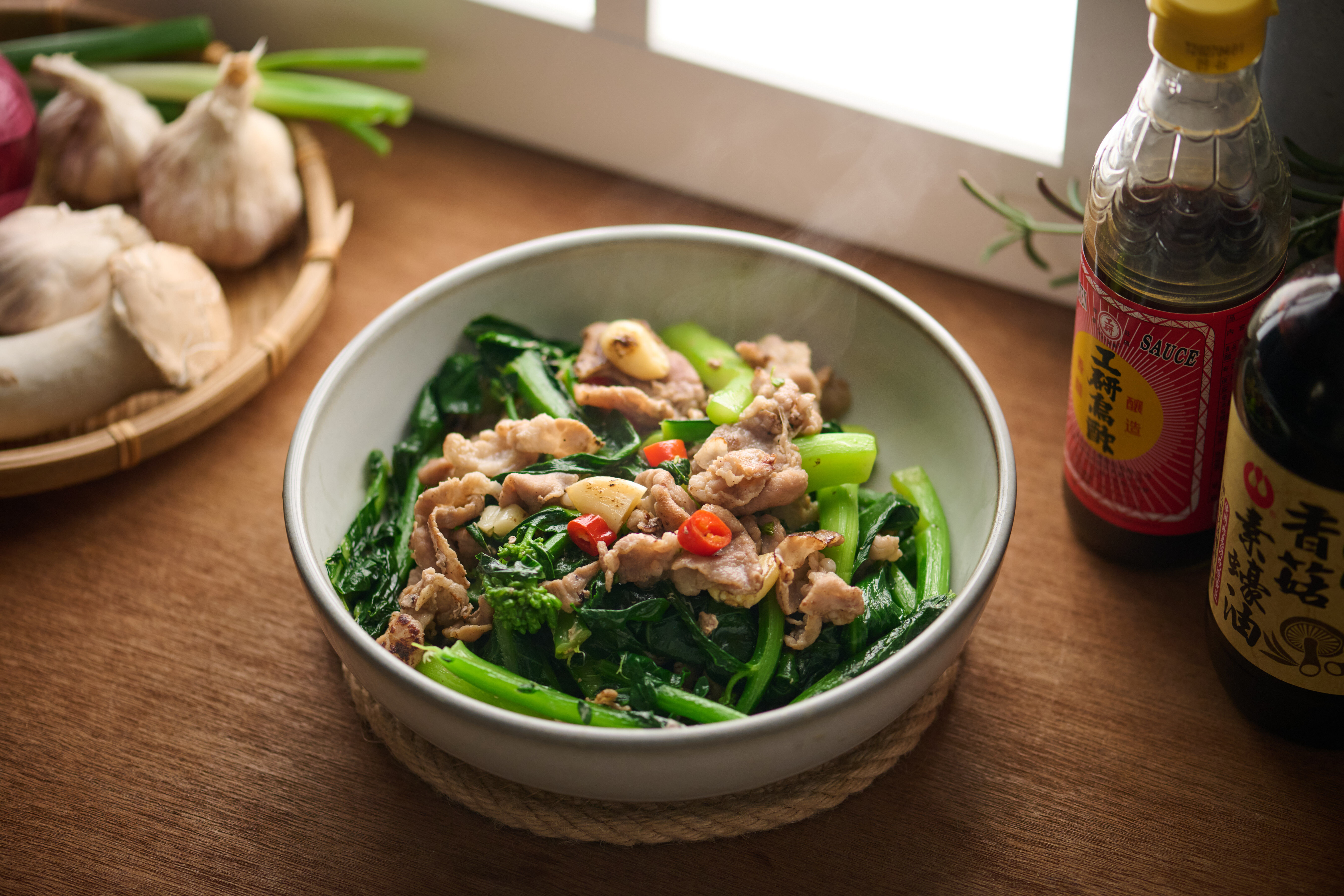 日式梅花炒芥蘭