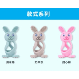 【樂森藥局】Brush Baby 兔兔矽膠咬咬固齒器(0-3Y)-多款可選