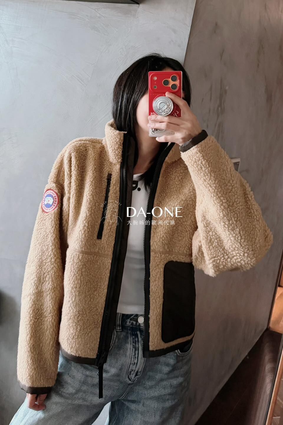 Canada goose Simcoe 環保羊毛泰迪熊立領外套 L