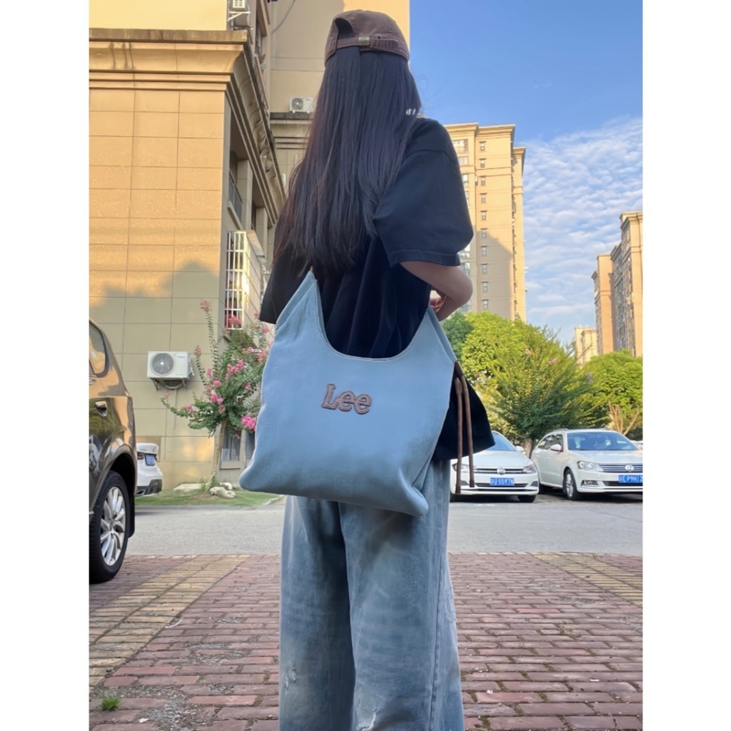 【現貨】LEE 多功能帆布托特包 藍色 LE240079M539