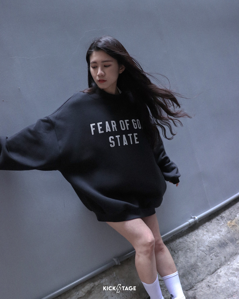 FOG Fear Of God ESSENTIALS 90' S FIT CREWNE 綠色 黑色 寬鬆 內刷毛 落肩 長袖 長TEE【192SP25655】