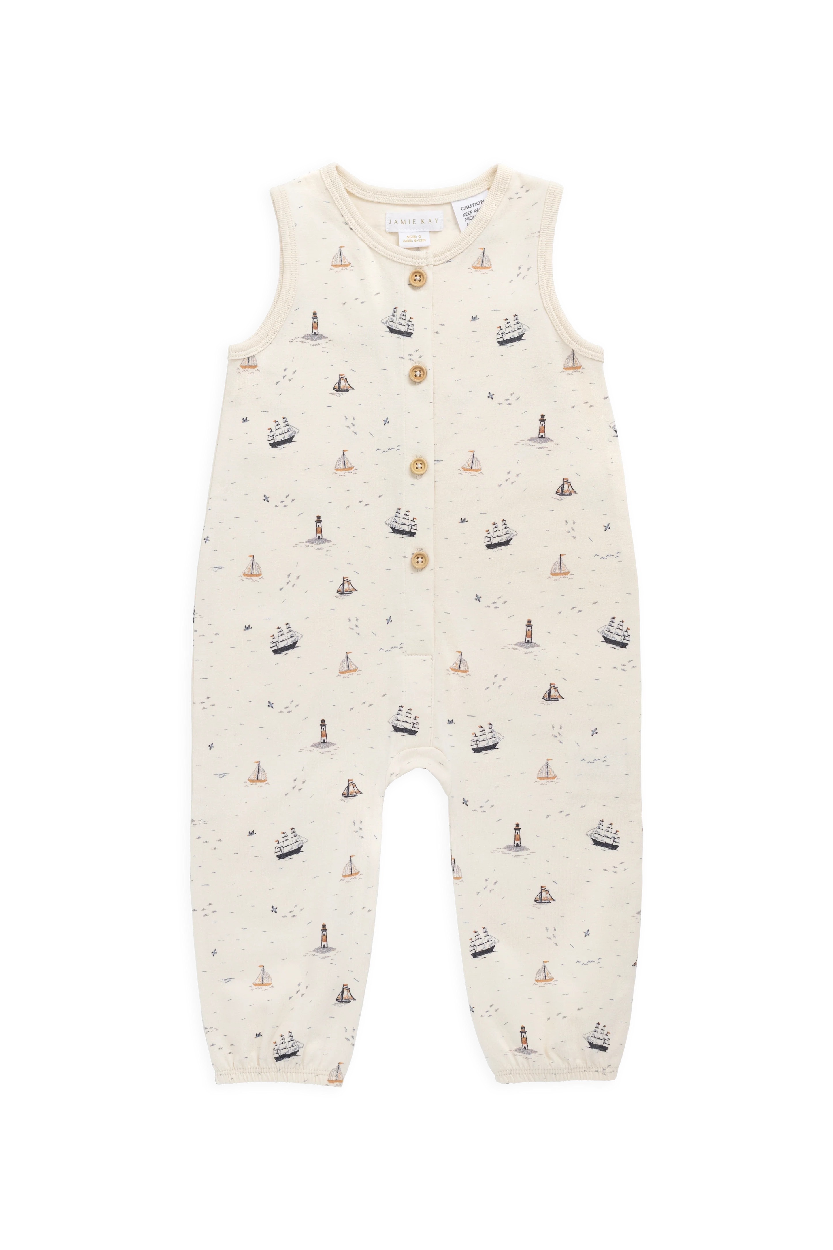 【預購】JAMIE KAY -Organic Cotton Rupert Onepiece（Sailing Day）