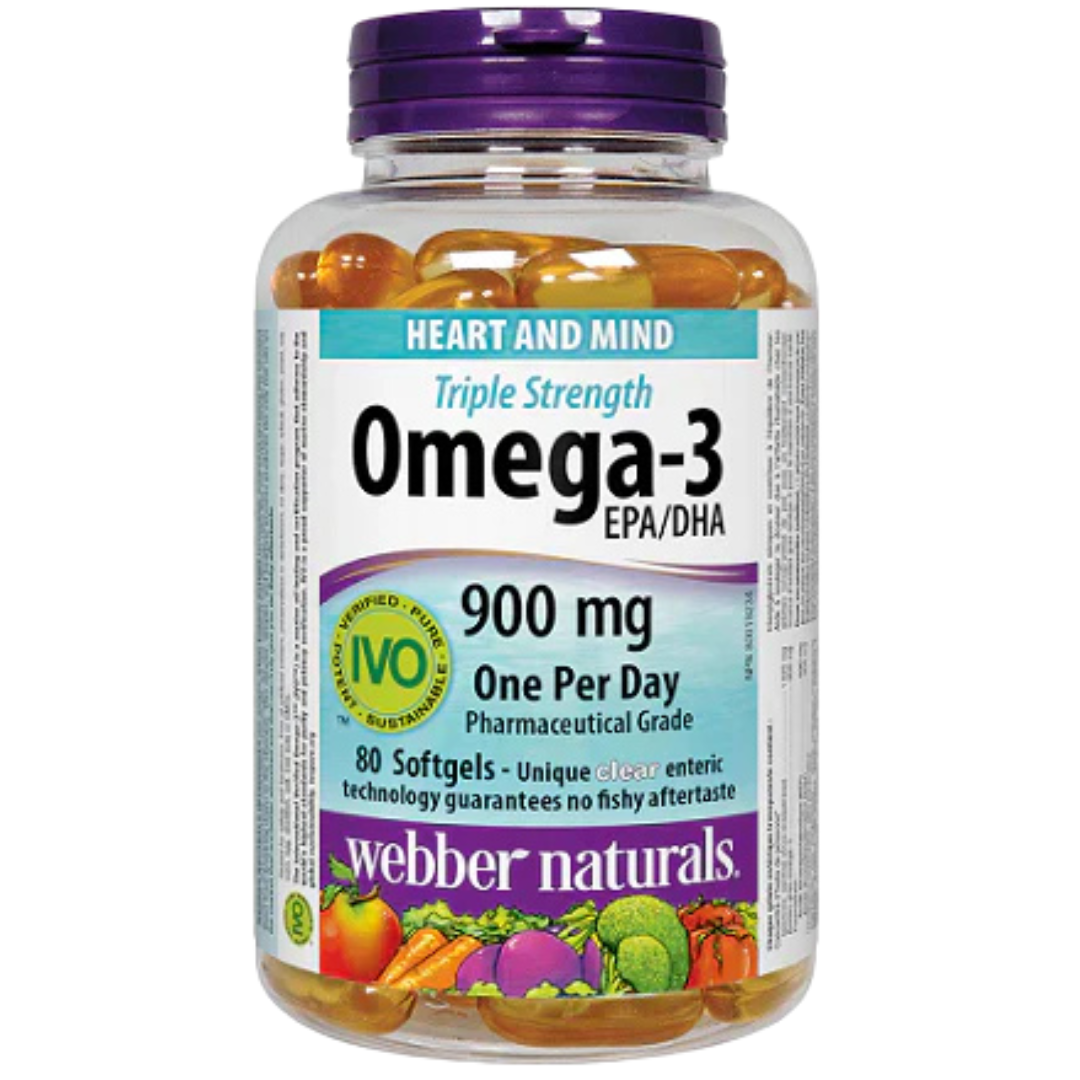 Webber Naturals 3倍精煉魚油 900毫克 200粒