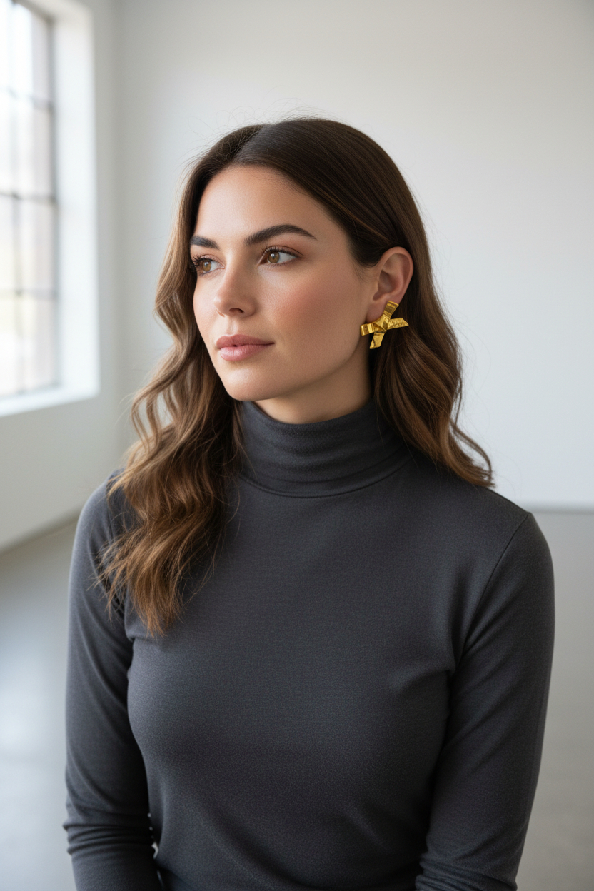 ‍‍Elisabetta Franchi  蝴蝶結造型耳環