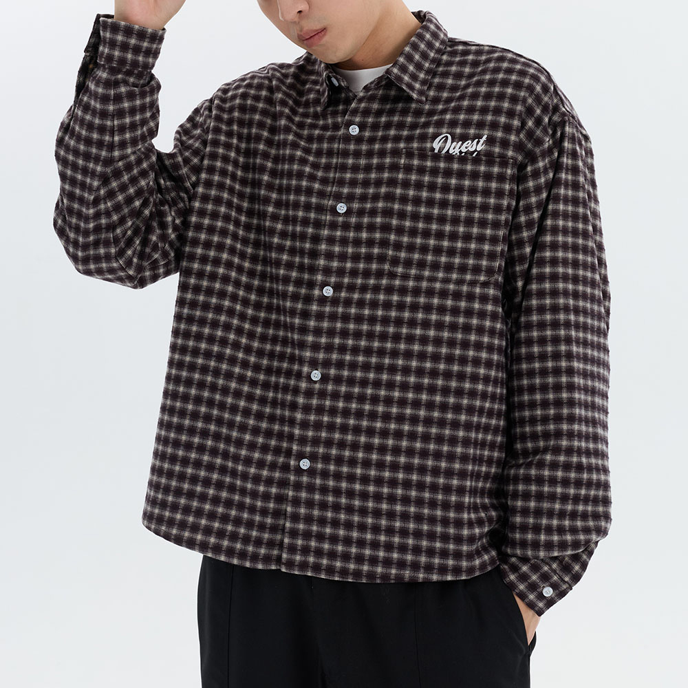 ☆ETW☆【EASY TO WEAR】QUEST PLAID LS SHIRT 格紋襯衫