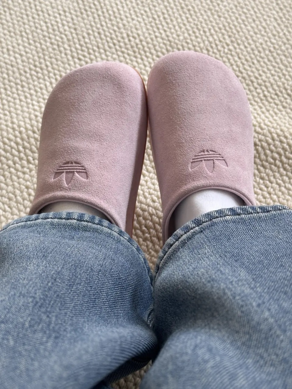 ADIDAS ORIGINALS ADIMULE 麂皮 穆勒鞋 包頭拖鞋 懶人鞋 半拖鞋 蜜桃粉 淡粉 男女鞋 JP8731 / 預購