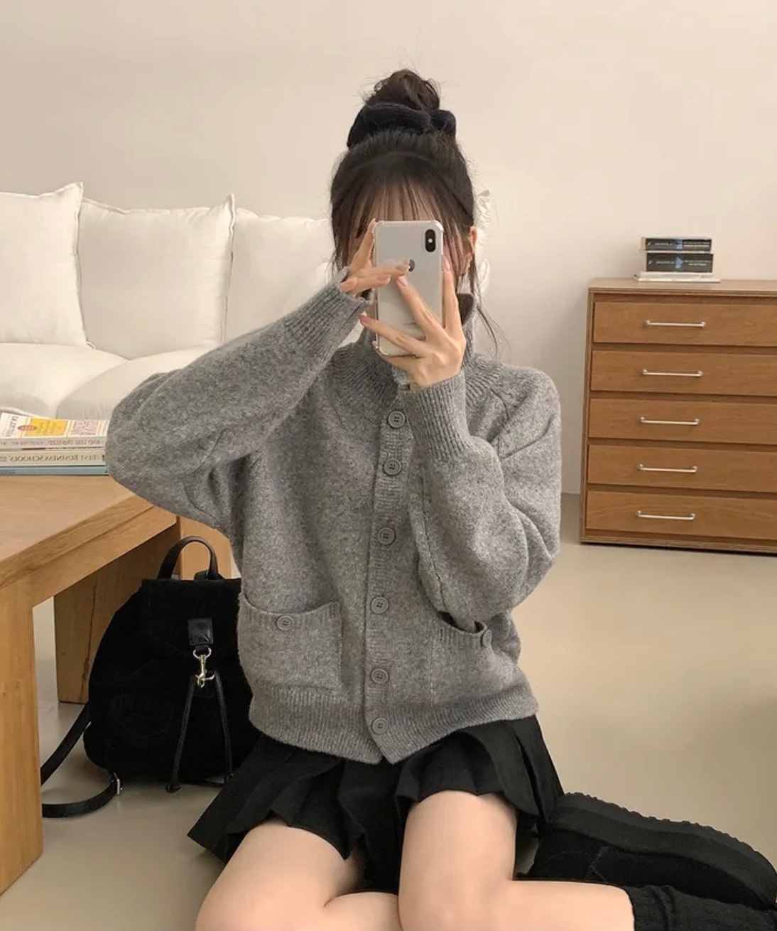 【優惠現貨】KR LOOSE-FIT HIGH-NECK WOOL KNIT（5色）