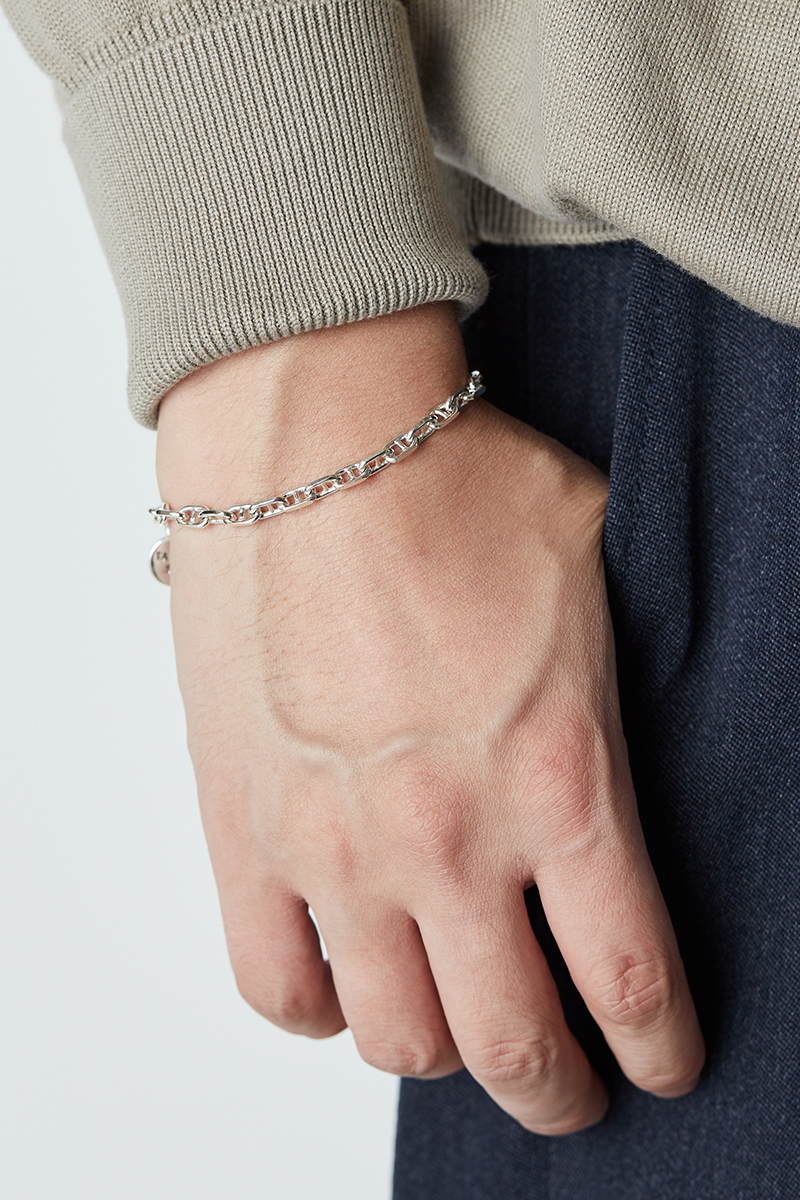 XOLO JEWELRY SOLID ANCHOR LINK BRACELET - 4mm