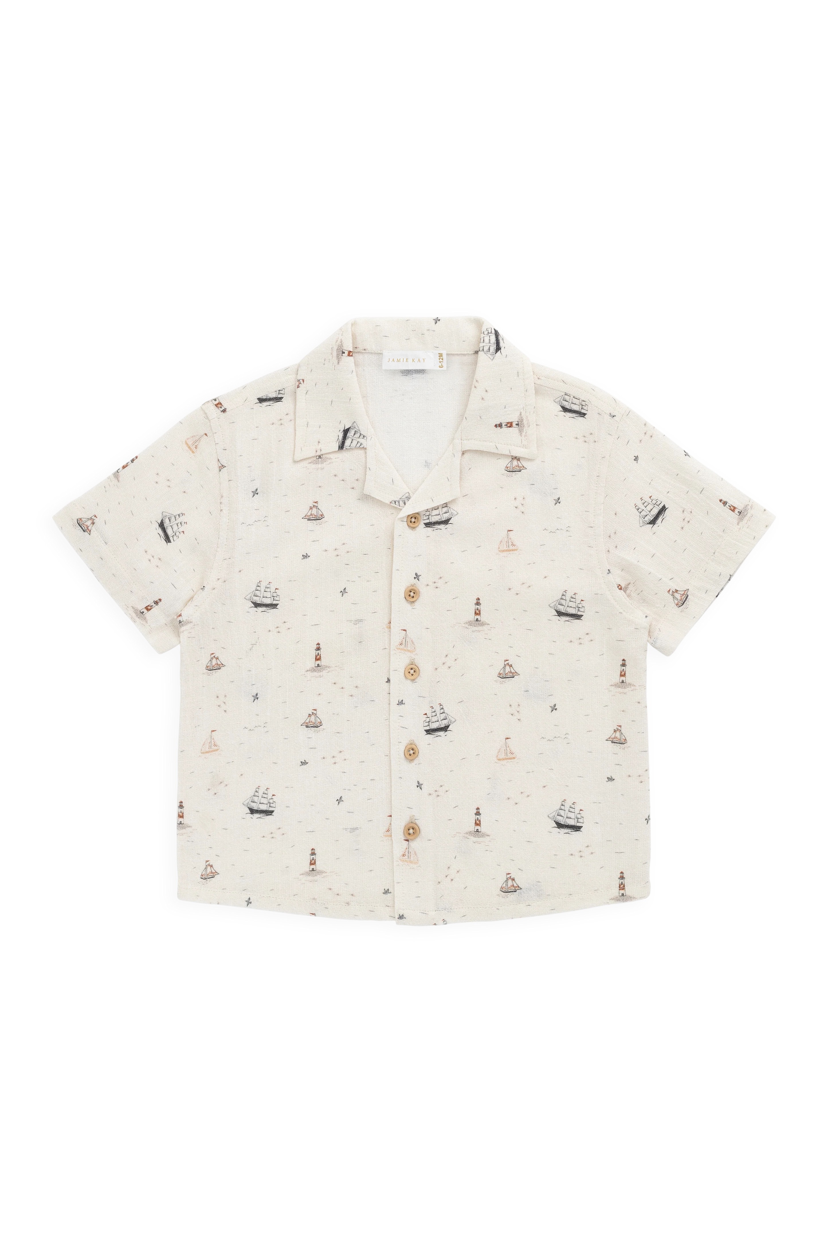 【預購】JAMIE KAY -Organic Cotton Silas Shirt（Sailing Day）