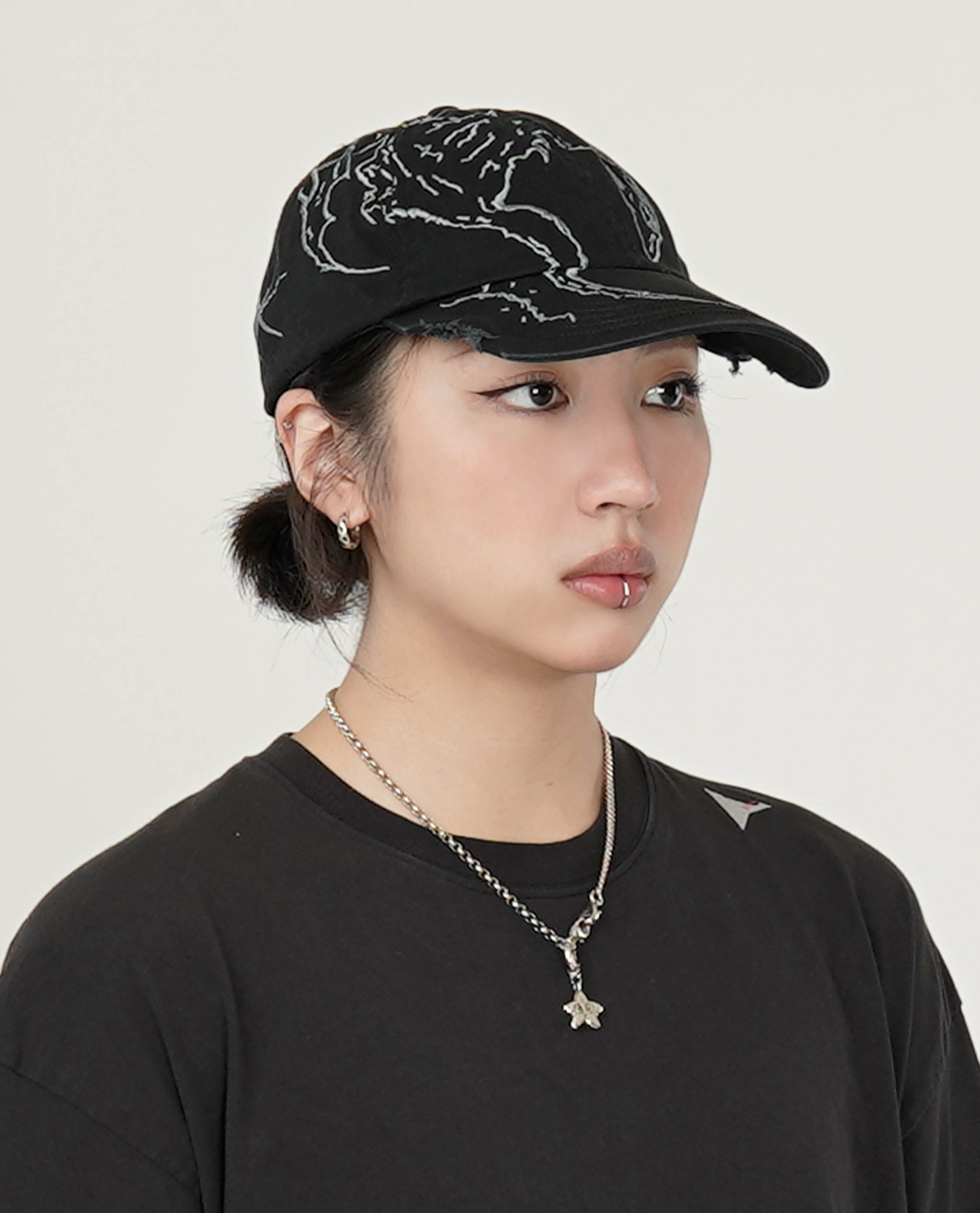 ROA Ryli Embriodered 6 Panel Cap - 26SS
