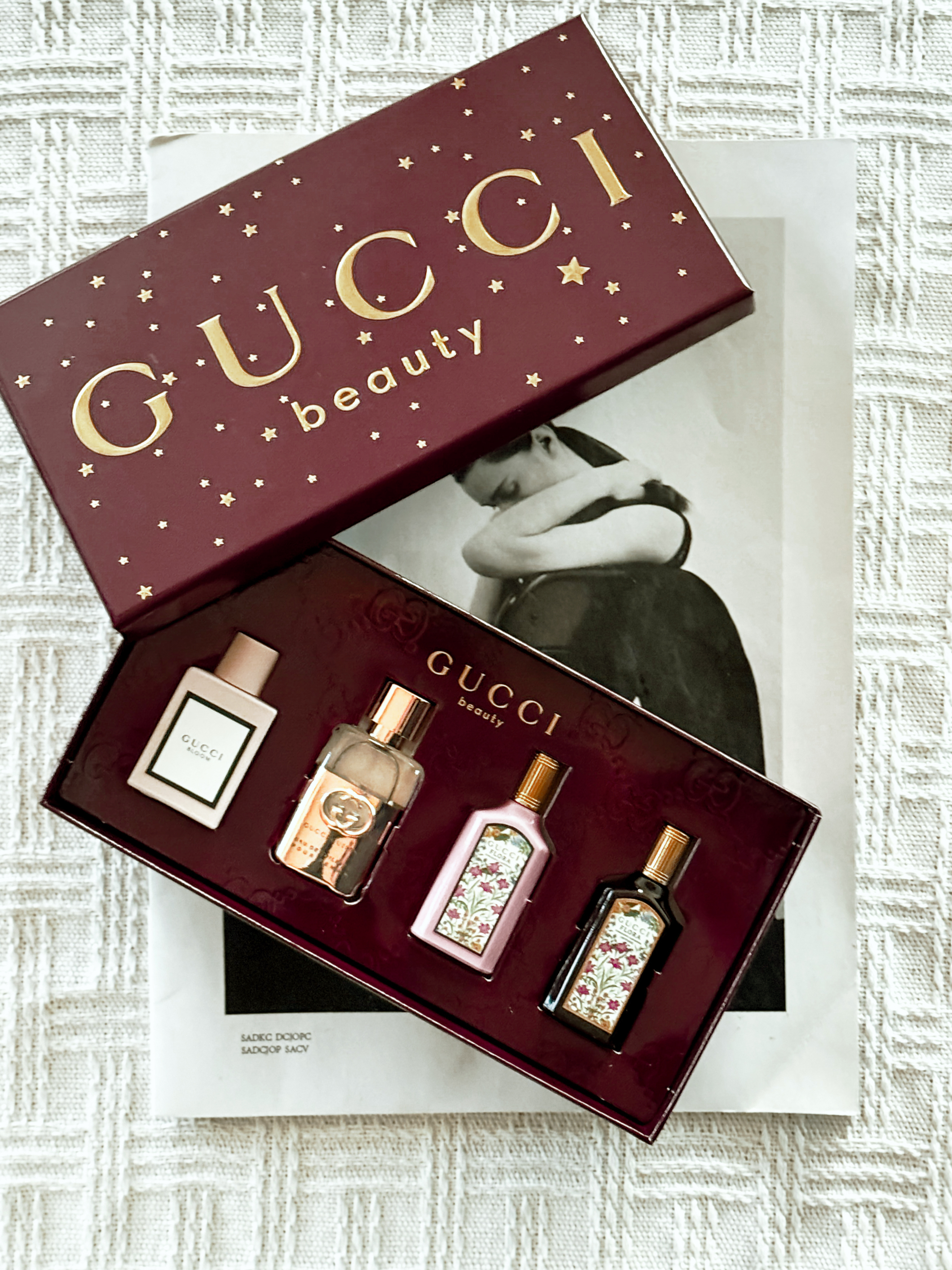 GUCCI2026新品聖誕&新年限定女士香水禮盒花悅/罪愛/梔子花/梔子花極致4款香氛x5ml