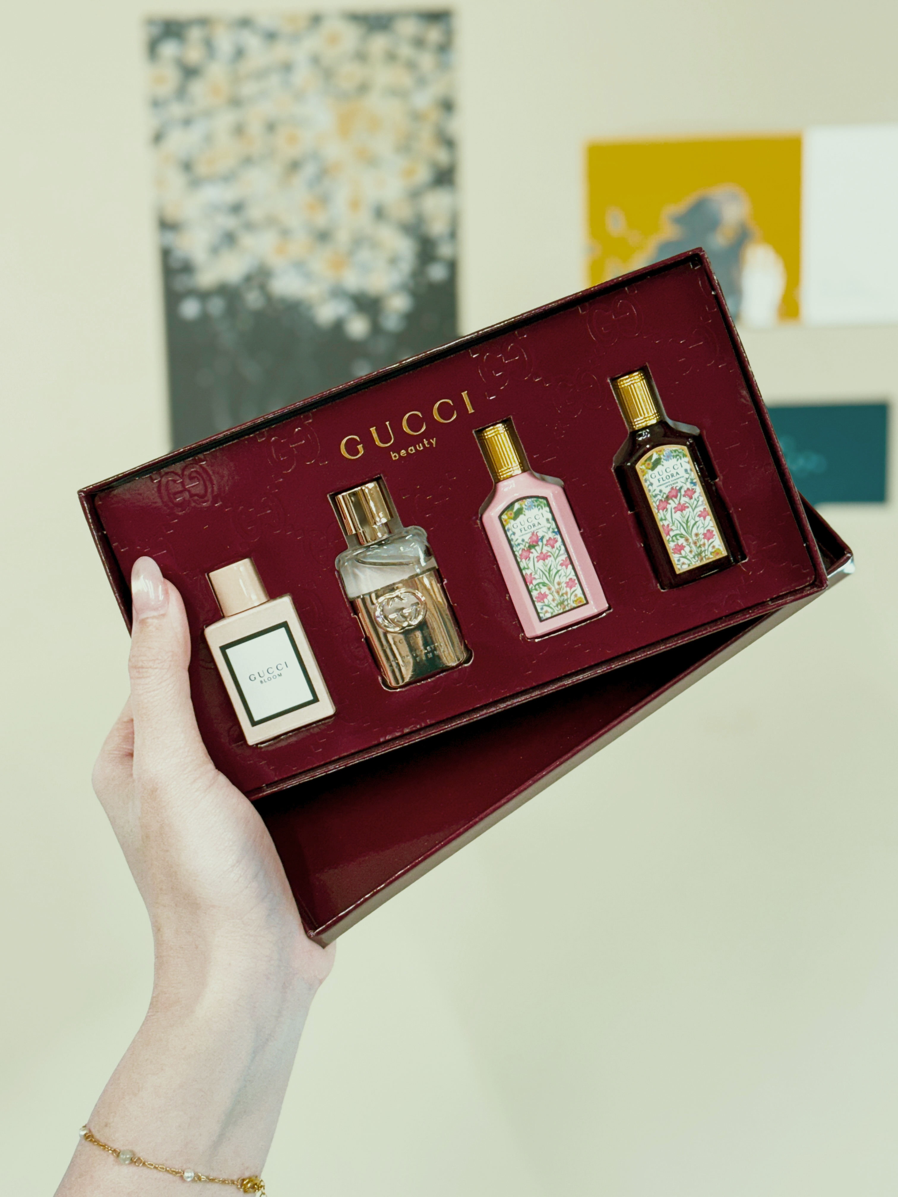 GUCCI 2026新品聖誕&新年限定女士香水禮盒花悅/ 罪愛/ 梔子花/ 梔子花