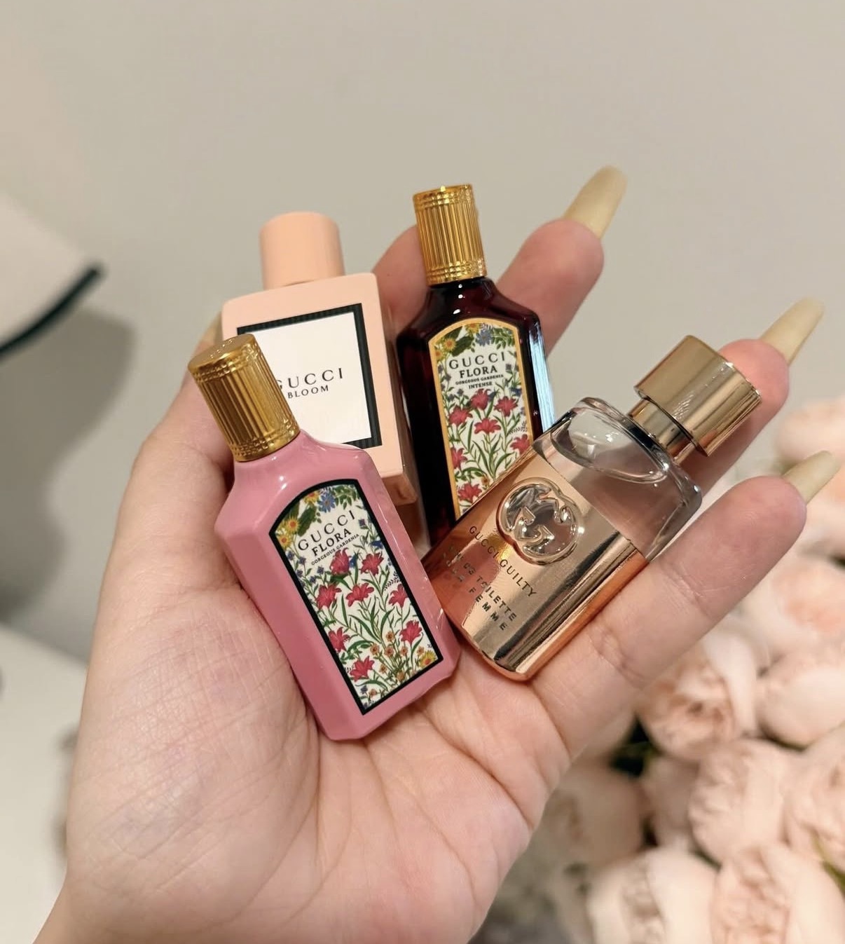 GUCCI 2026新品聖誕&新年限定女士香水禮盒花悅/ 罪愛/ 梔子花/ 梔子花