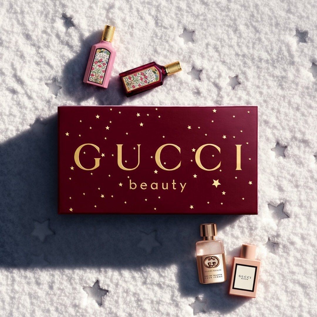 GUCCI 2026新品聖誕&新年限定女士香水禮盒花悅/ 罪愛/ 梔子花/ 梔子花