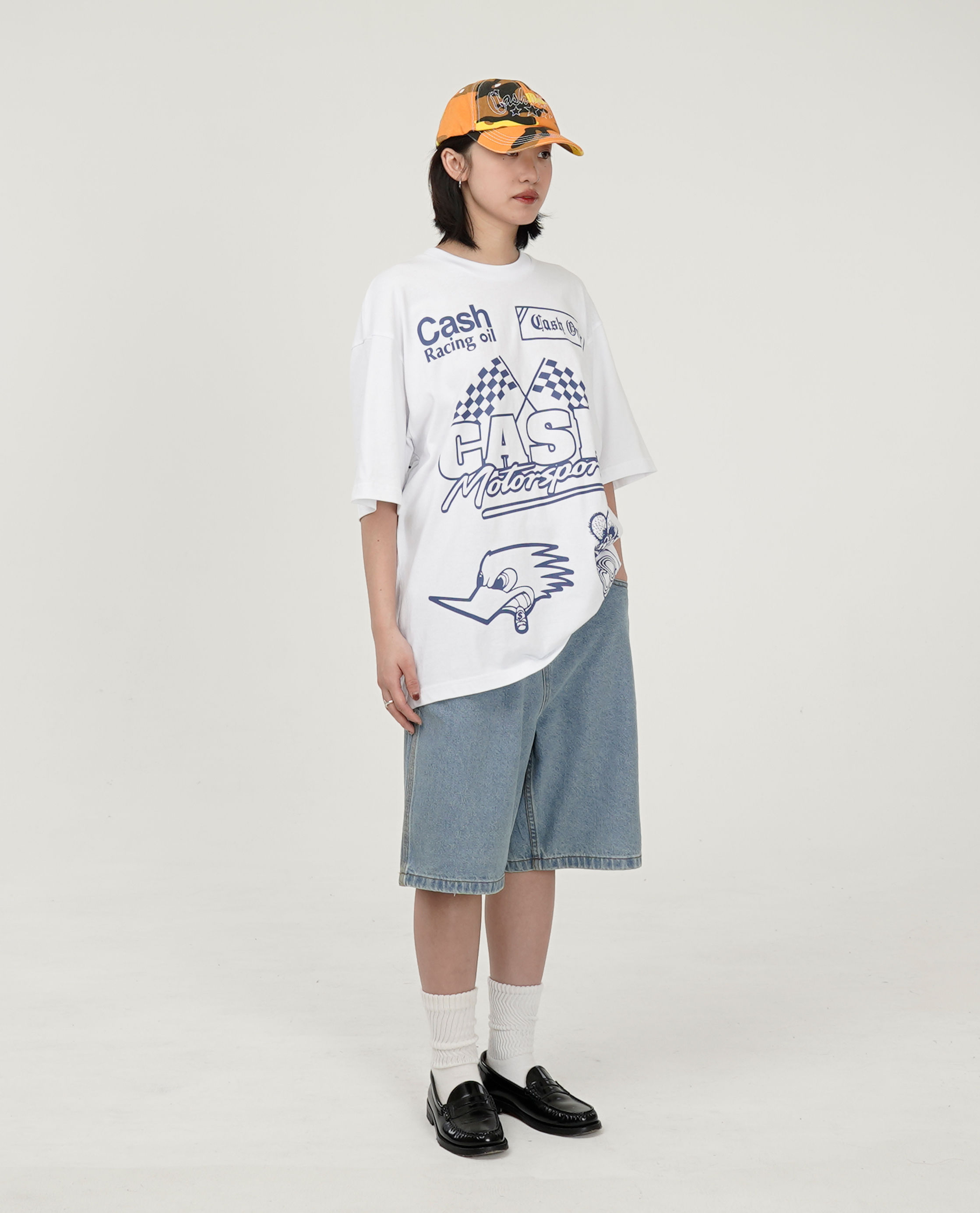 Cash Only Logo Denim Shorts - Drop16