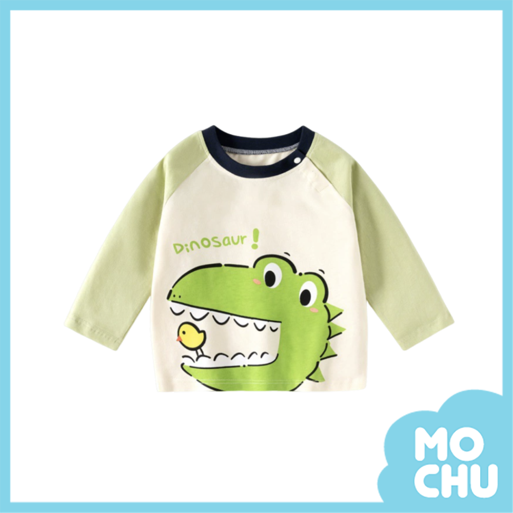 綠色小恐龍長袖上衣