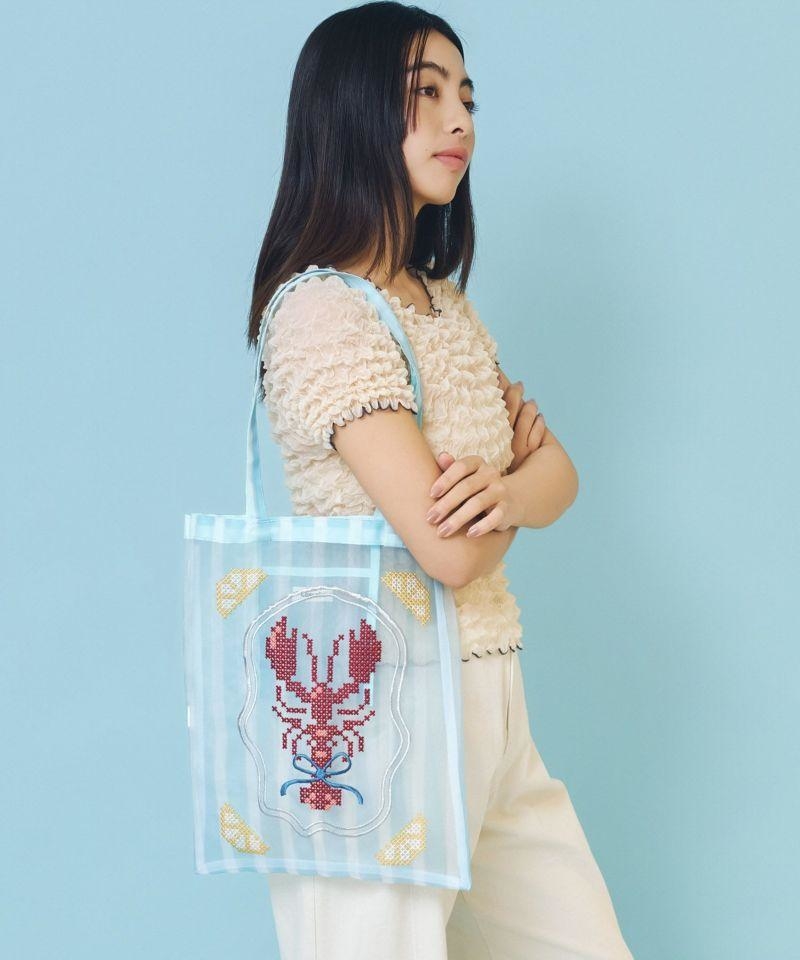 薄紗刺繡手提袋🦞