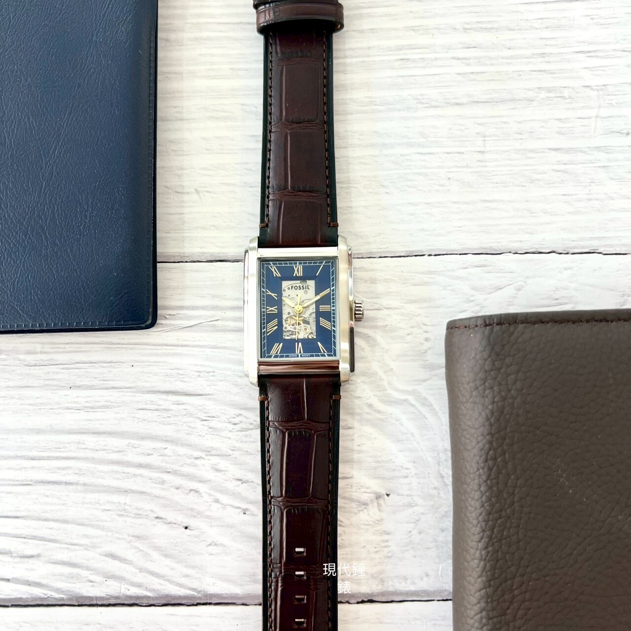 【FOSSIL】Carraway 月光輕語方形機械腕錶 ME3273 30mm 現代鐘錶