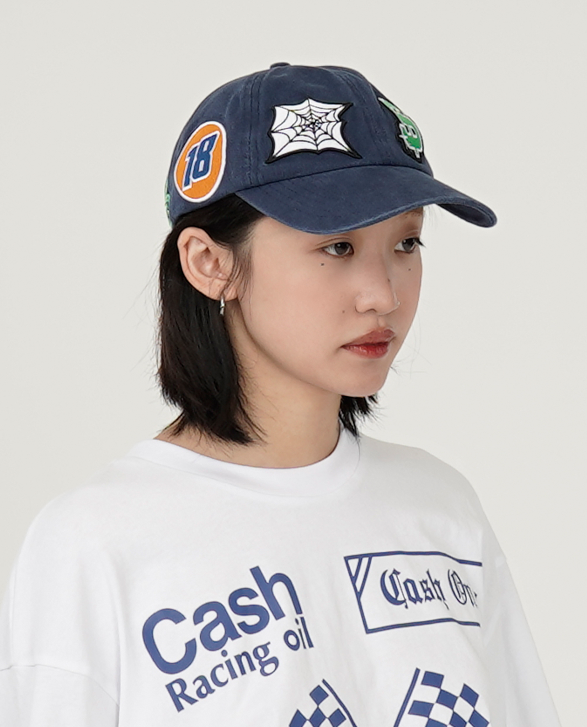 Cash Only Service 6 Panel Cap Navy - Drop16