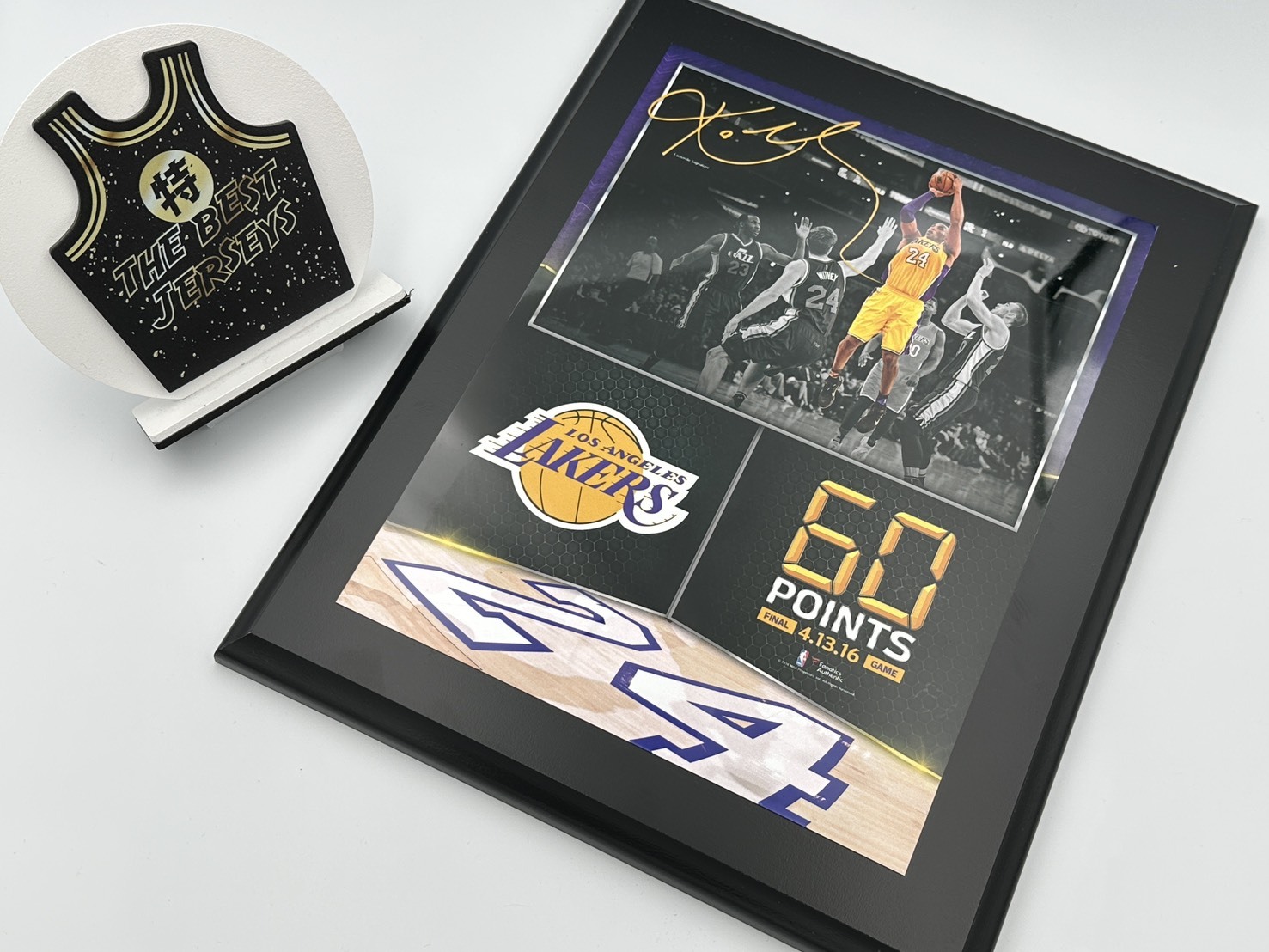 NBA匾額 Kobe Bryant 洛杉磯湖人 最後一戰匾額 生涯最終戰 60分 Final Game Fanatics Plaque 官方授權