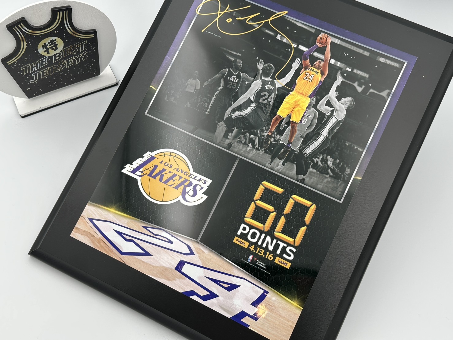 NBA匾額 Kobe Bryant 洛杉磯湖人 最後一戰匾額 生涯最終戰 60分 Final Game Fanatics Plaque 官方授權
