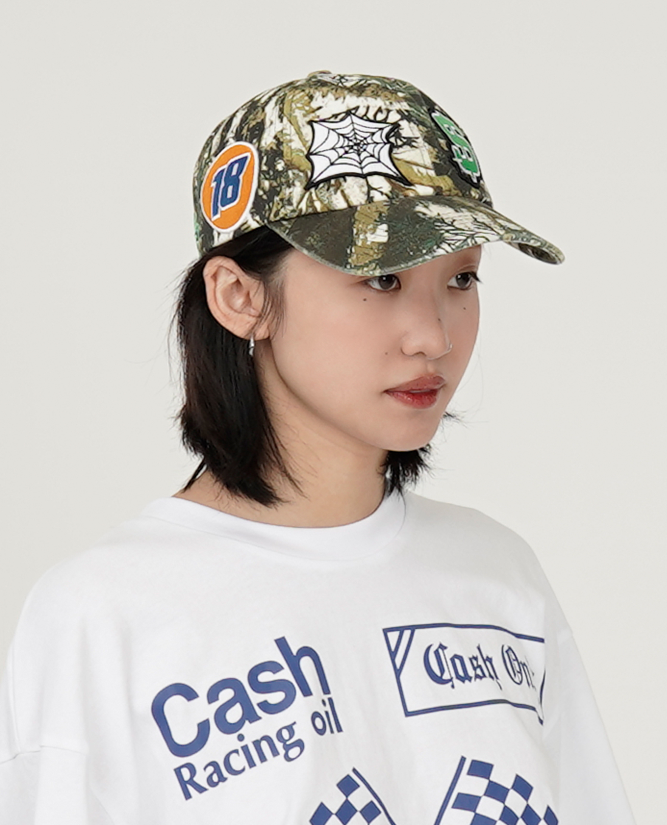 Cash Only Service 6 Panel Cap Foliage Camo - Drop16