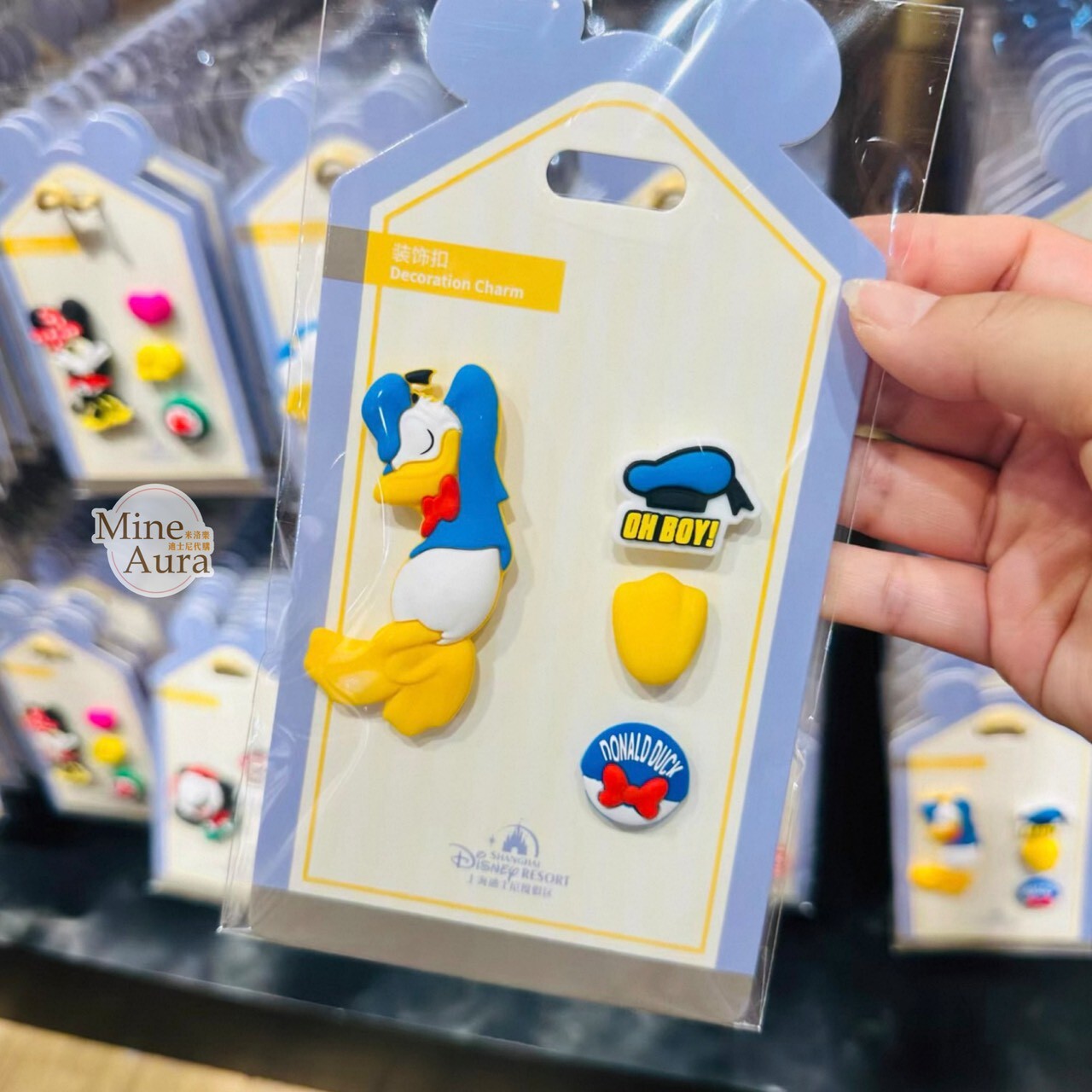 唐老鴨 Donald 帽子 腳丫 造型 裝飾扣 -上海迪士尼樂園