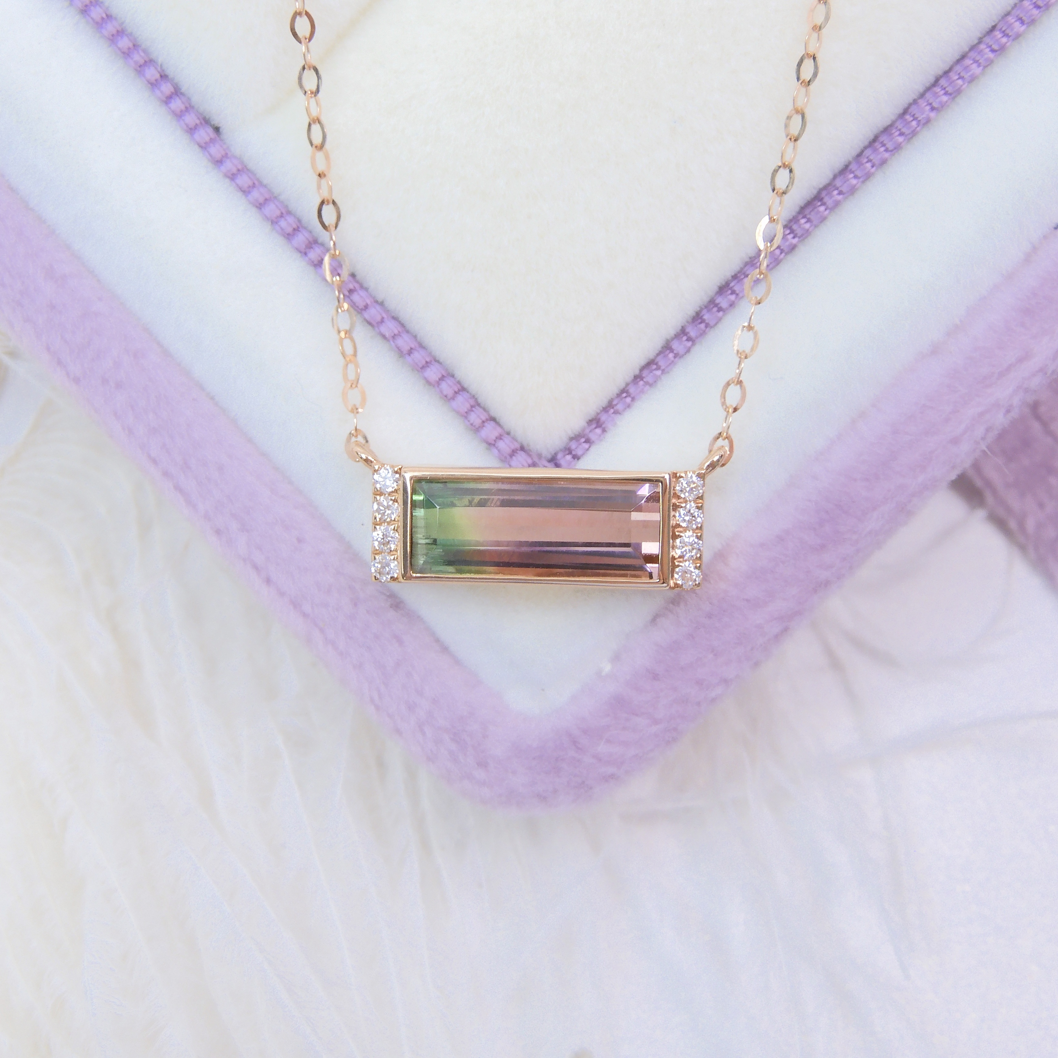 18K金 1.88ct 碧璽項鏈